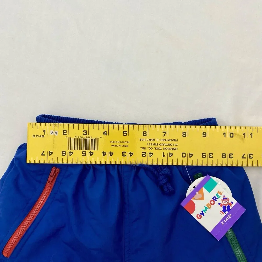 Gymboree Snow Pants Boys XL Blue Vintage Rainbow Tag Pull On Winter Outdoor